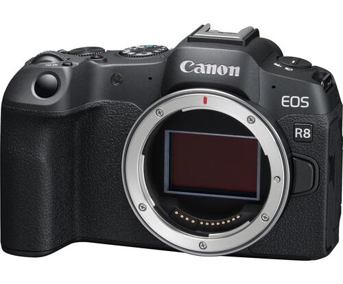 canon eos r8 front