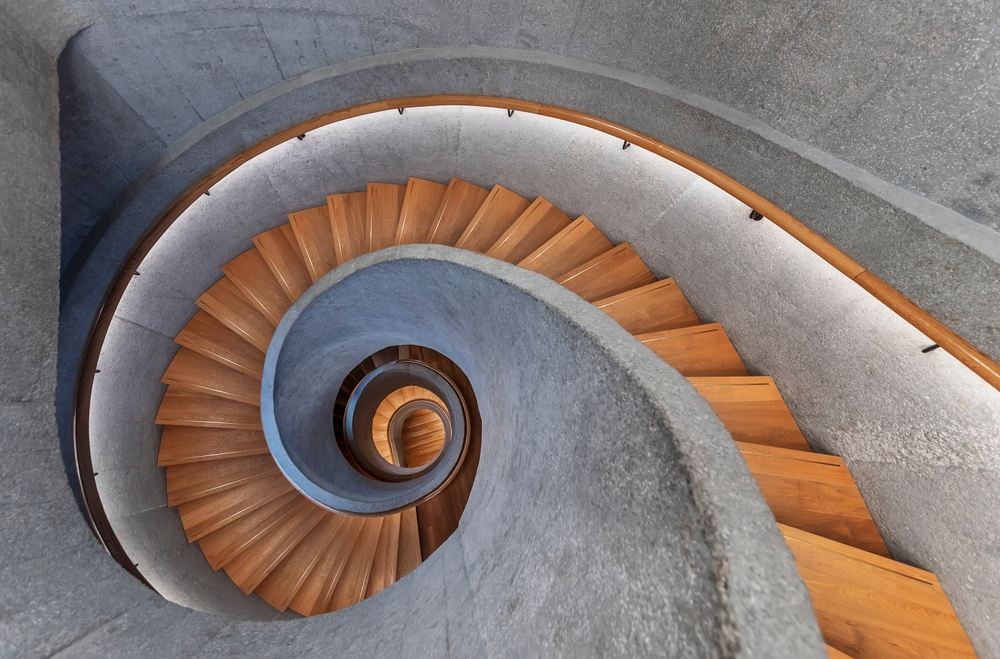 Modern spiral staircase