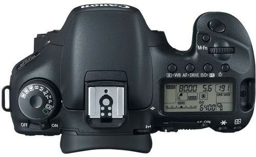 Canon EOS 7D Top