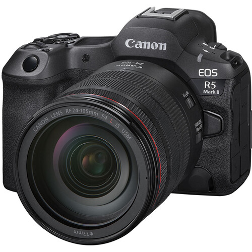 Canon EOS R5 Mark II with lens