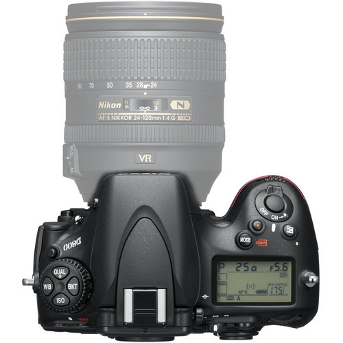 Nikon D800 top