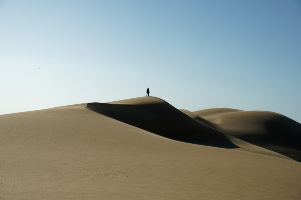 Person on Sand Dunes