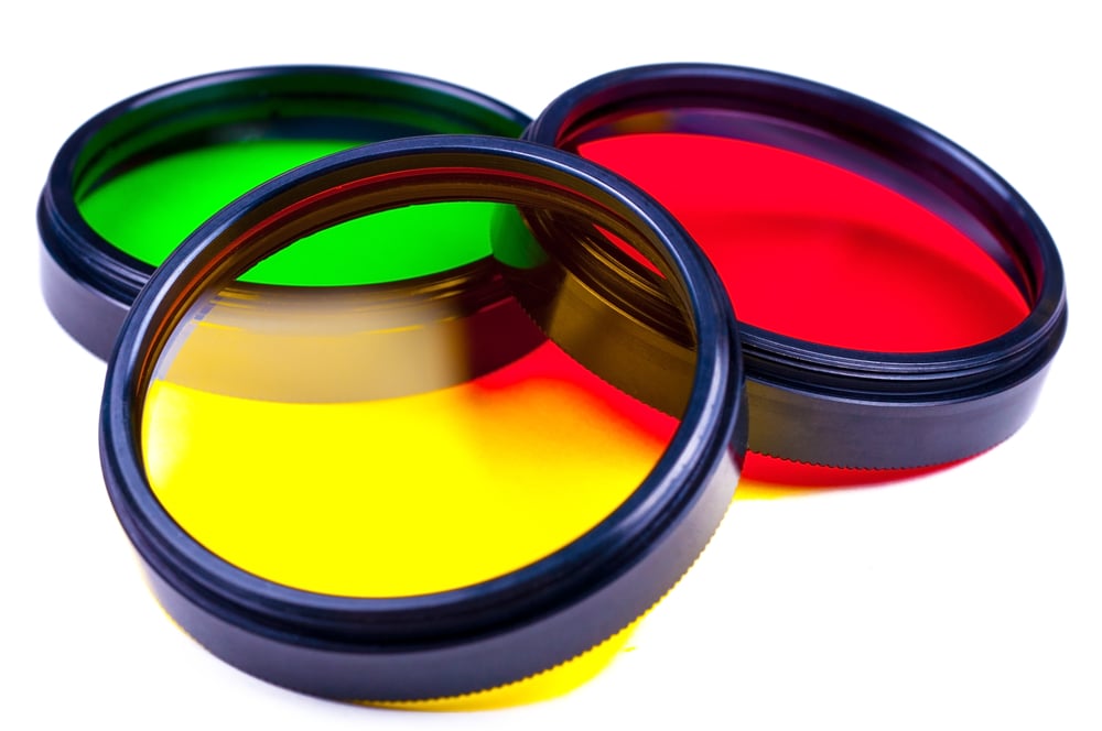 Yellow Red Green Lens filters