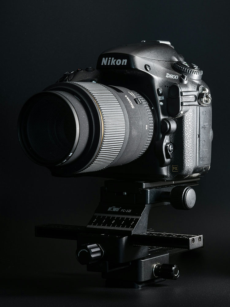 nikon d800 on tripod plate